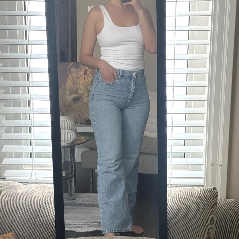 Dynamite Heidi wide Leg Jeans – Light Wash | Size 8 (29)